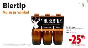 Aanbieding: Sint Hubertus Tripel blond abdijbier