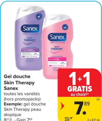 Offre: Gel douche Skin Therapy