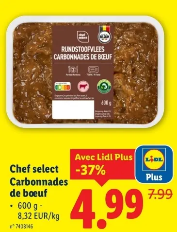 Offre: Carbonnades de Boeuf