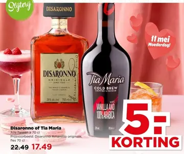 Aanbieding: Disaronno of Tia Maria