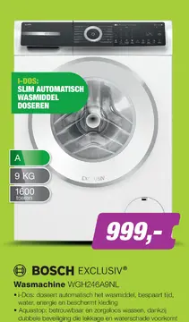 Aanbieding: BOSCH EXCLUSIV Wasmachine WGH246A9NL