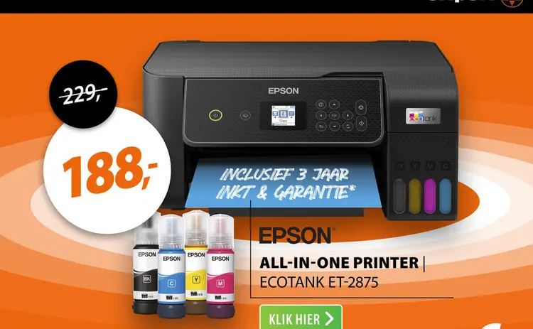 Aanbieding: Epson EcoTank ET-2875