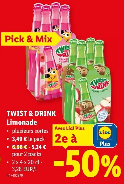 Offre: TWIST & DRINK Limonade