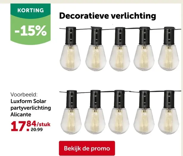 Promotie: Decoratieve verlichting