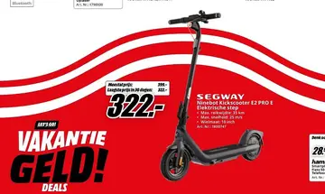 Aanbieding: Ninebot Kickscooter E2 PRO E Elektrische step