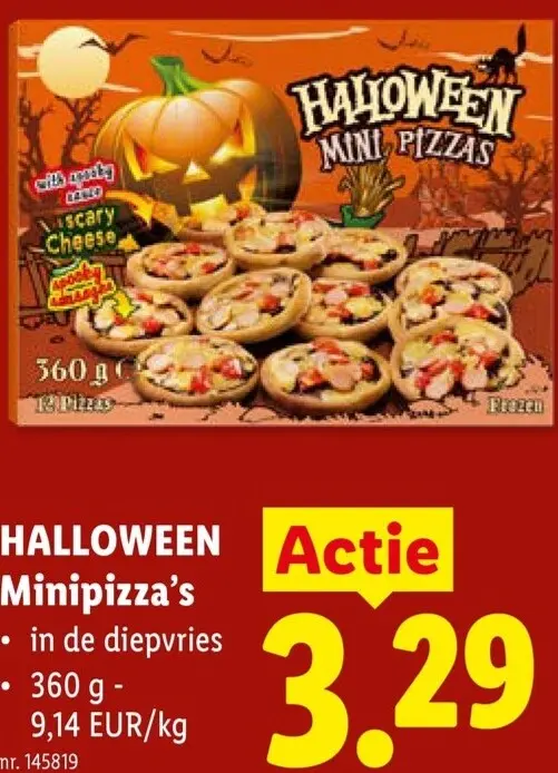 Promotie: Halloween Minipizza's