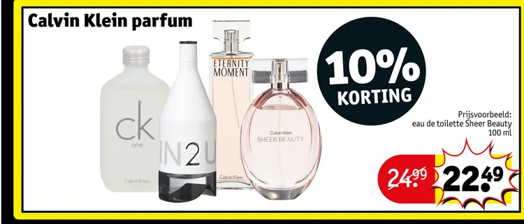 Promotie: Calvin Klein parfum