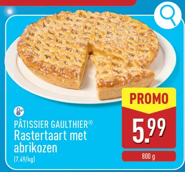 Promotie: Rastertaart met abrikozen