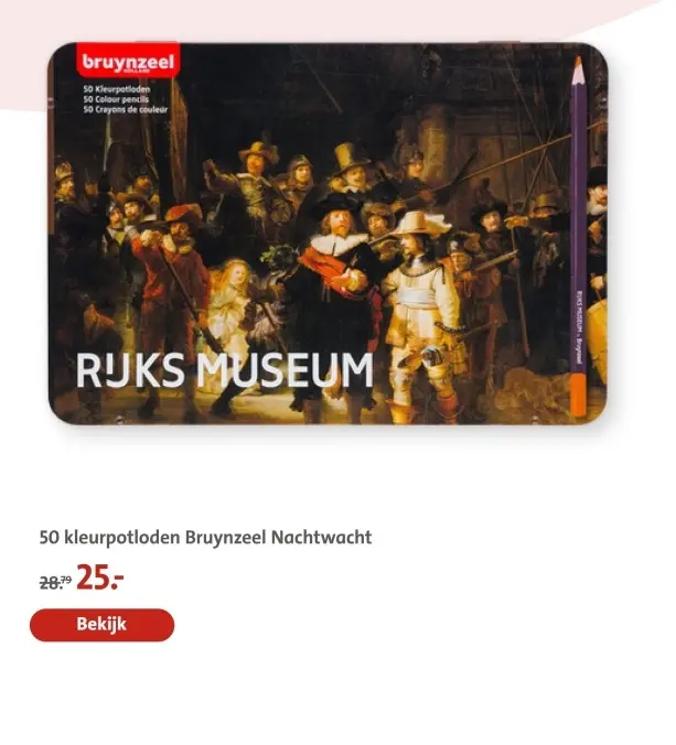 Aanbieding: kleurpotloden Bruynzeel Nachtwacht