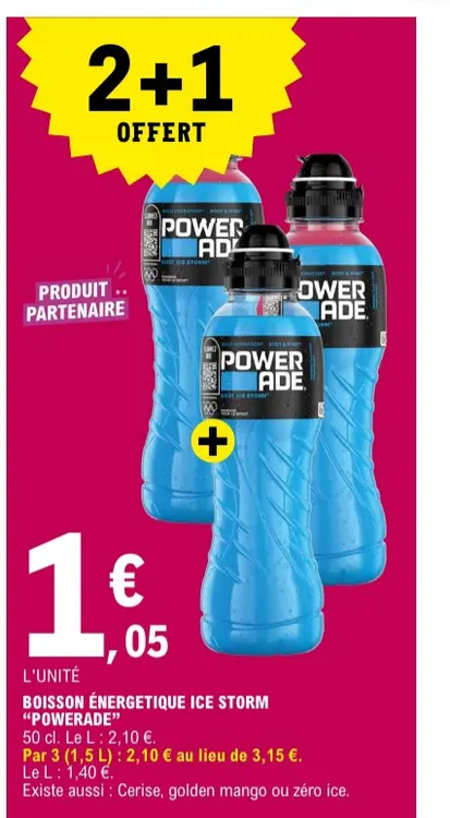 Offre: Boisson énergétique Ice Storm