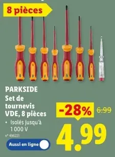 Offre: Set de tournevis VDE