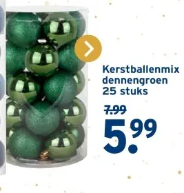 Aanbieding: Kerstballenmix