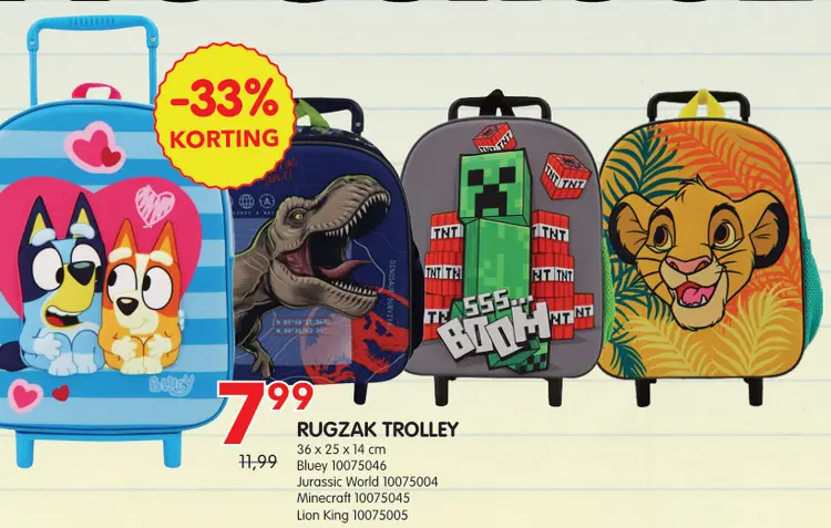 Promotie: Rugzak trolley