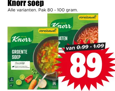 Aanbieding: Knorr soep
