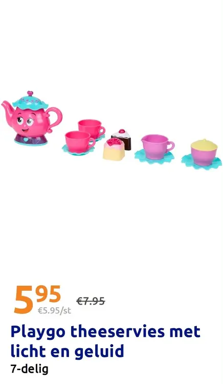 Promotie: Playgo theeservies met licht en geluid