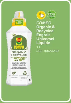 Offre: Engrais universel organique & recyclé compo 1l