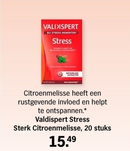 Aanbieding: Valdispert Stress Sterk Citroenmelisse