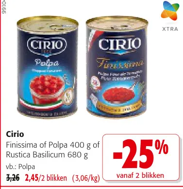 Promotie: Finissima of Polpa