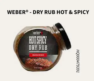 Promotie: Dry rub hot & spicy