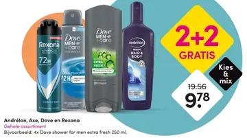 Aanbieding: Andrélon, Axe, Dove en Rexona