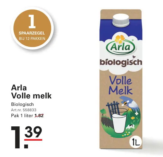Aanbieding: Volle melk