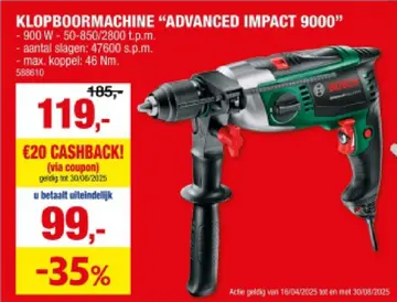 Aanbieding: Klopboormachine "advanced impact"