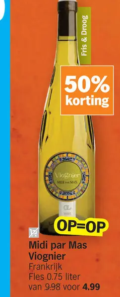 Promotie: Midi par Mas Viognier