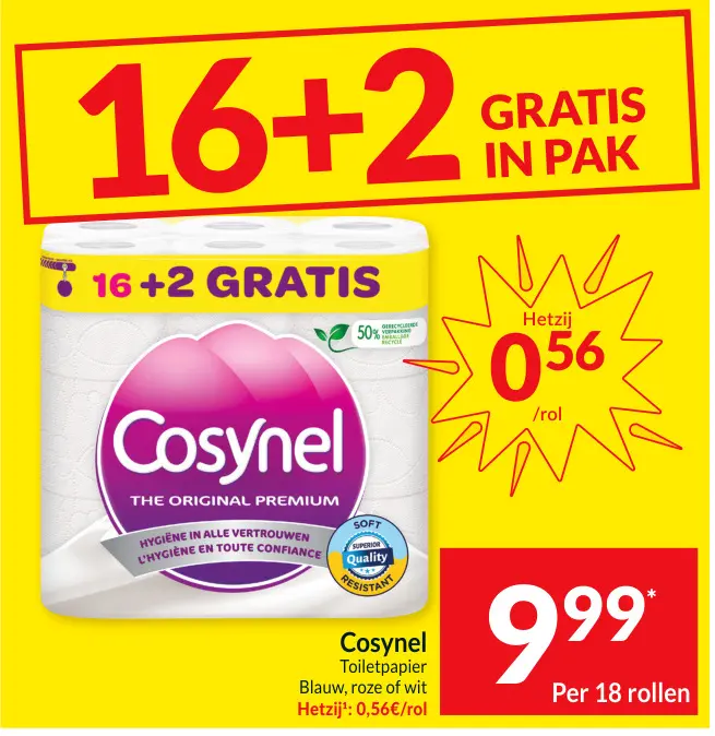 Promotie: Toiletpapier