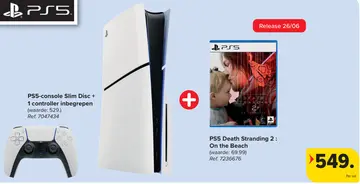 Aanbieding: PS5-console Slim Disc + 1 controller inbegrepen 