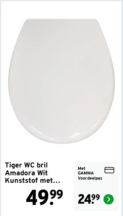 Aanbieding: WC bril Amadora Wit