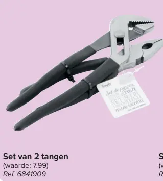Promotie: Set van 2 tangen