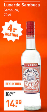 Aanbieding: Luxardo Sambuca 70CL Overig