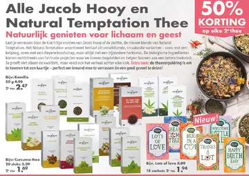 Aanbieding: Alle Jacob Hooy en Natural Temptation Thee