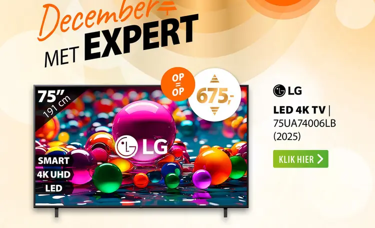 Aanbieding: LG 4K SMART 75UA74006LB (2025)