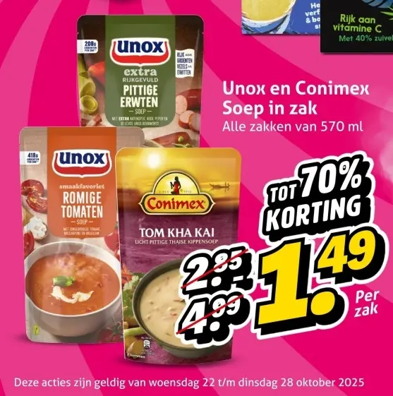 Aanbieding: Soep in zak