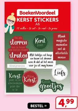 Aanbieding: Kerst stickers