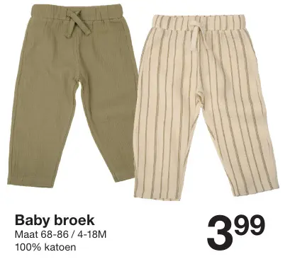 Promotie: Baby broek