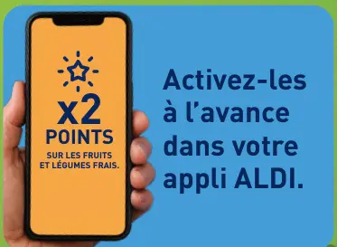 Offre: Points sur les fruits et légumes frais