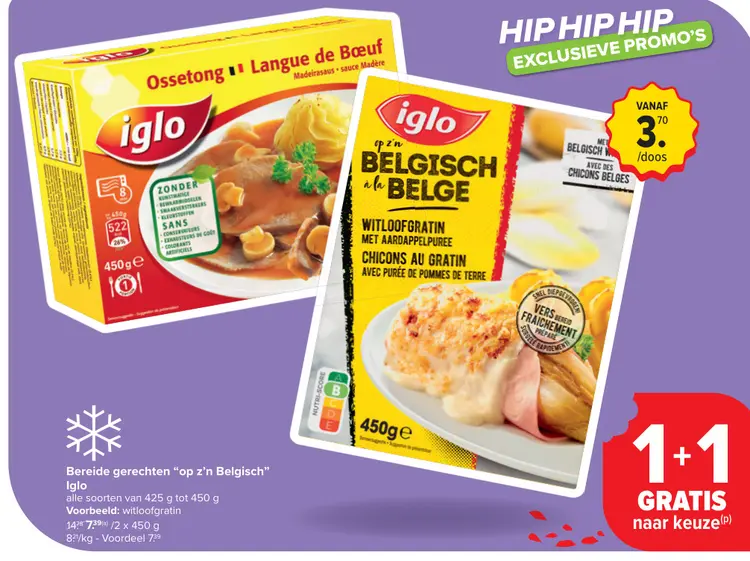 Aanbieding: Bereide gerechten "op z'n Belgisch"