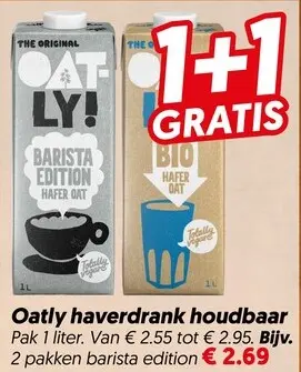 Aanbieding: Oatly haverdrank houdbaar