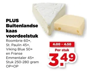 Buitenlandse kaas voordeelstuk