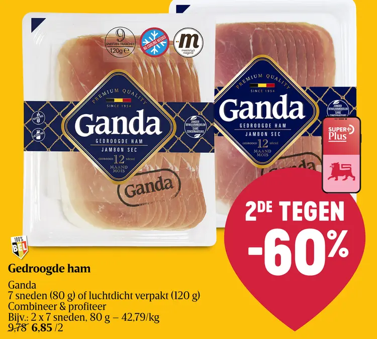 Promotie: Gedroogde ham