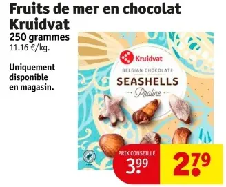Offre: Fruits de mer en chocolat