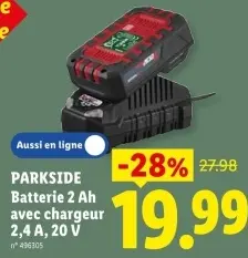 Offre: Batterie 2 Ah avec chargeur