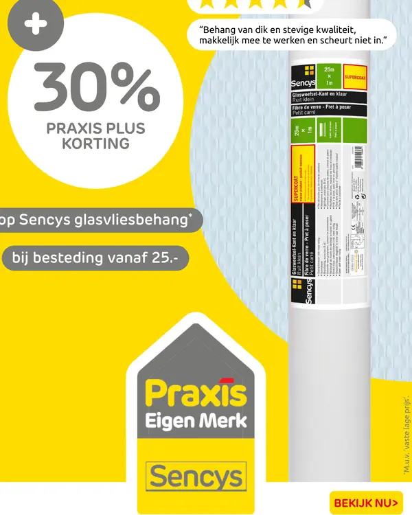 Aanbieding: Sencys glasvliesbehang