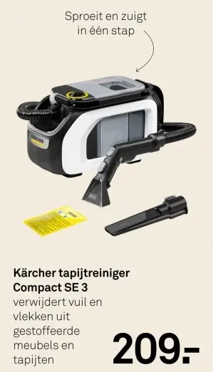 Aanbieding: Kärcher tapijtreiniger Compact SE 3