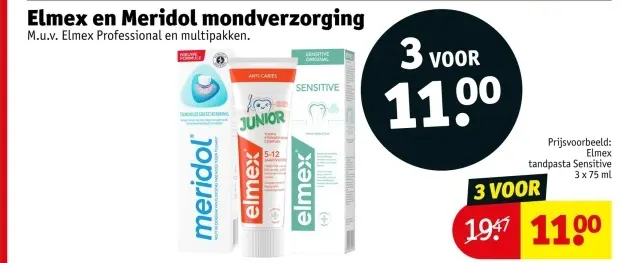 Aanbieding: Elmex en Meridol mondverzorging