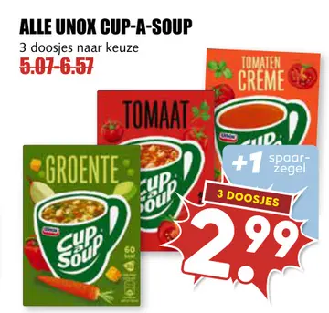 Aanbieding: Alle Unox cup-a-soup
