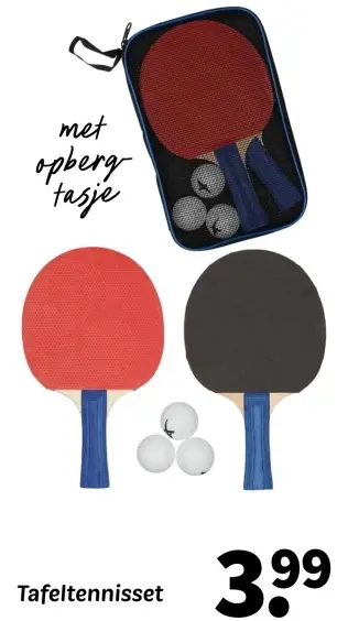 Aanbieding: Tafeltennisset