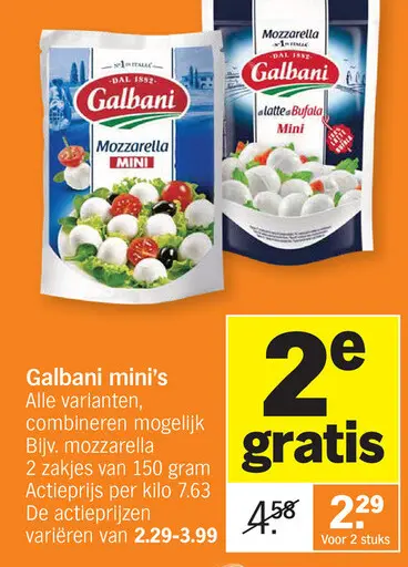 Promotie: Galbani mini's